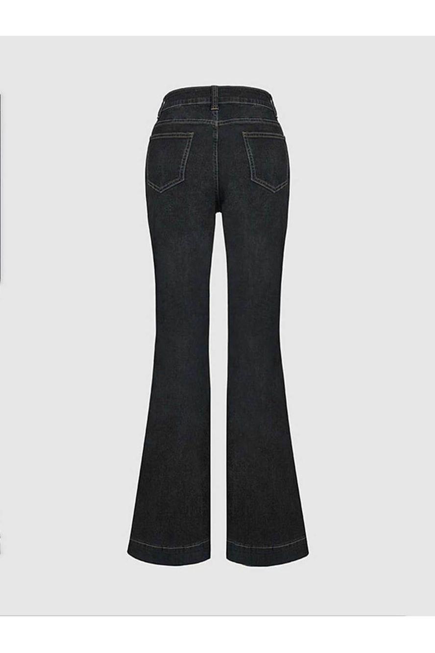 Patchwork Flared Jeans