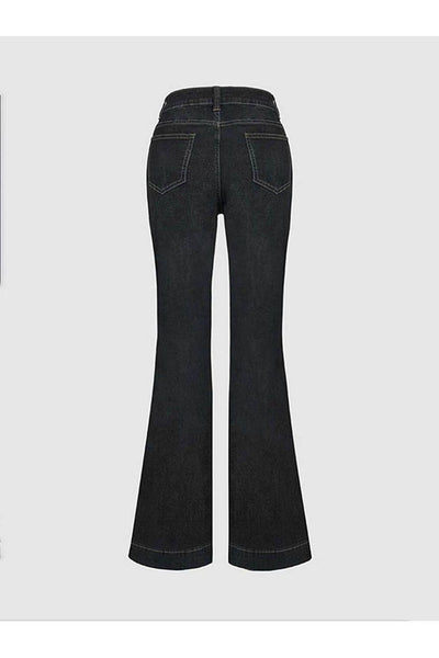Patchwork Flared Jeans