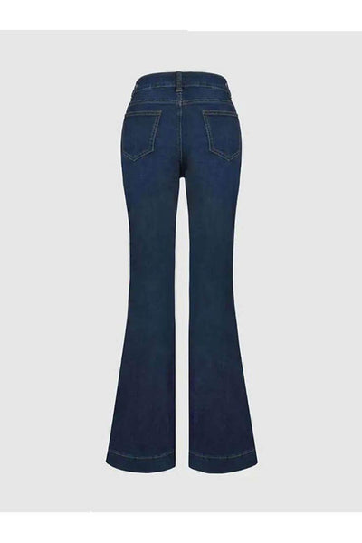 Patchwork Flared Jeans