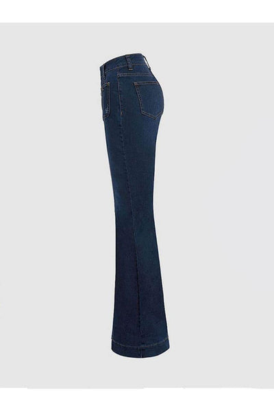 Patchwork Flared Jeans