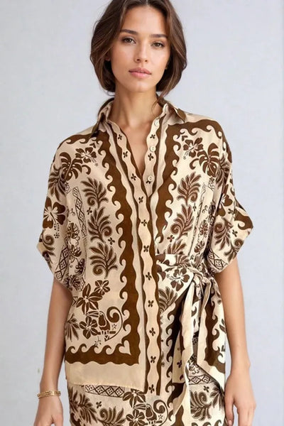 Vintage Breeze Shirt Dress