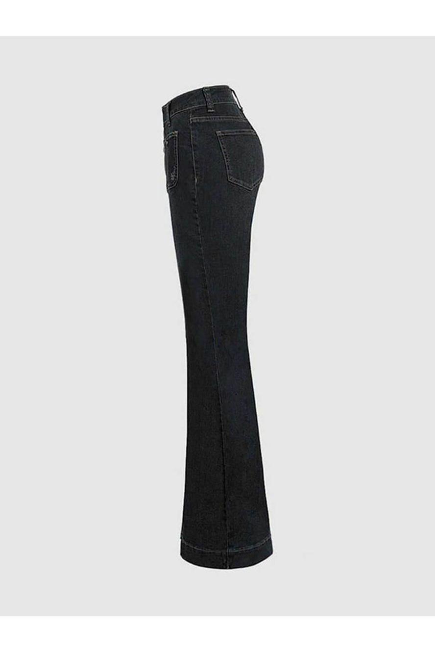 Patchwork Flared Jeans