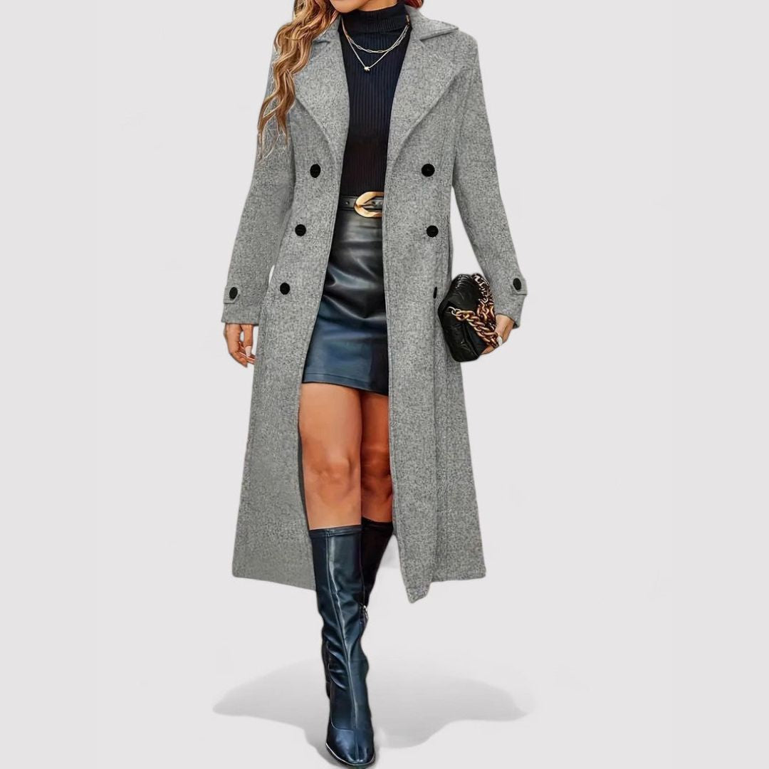 Double-Breasted Long Coat