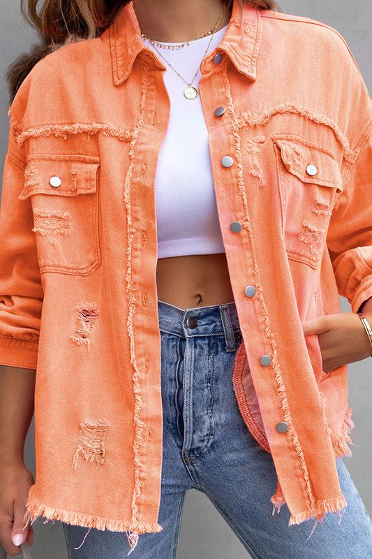 Distressed Denim Jacket
