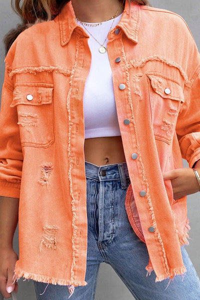 Distressed Denim Jacket
