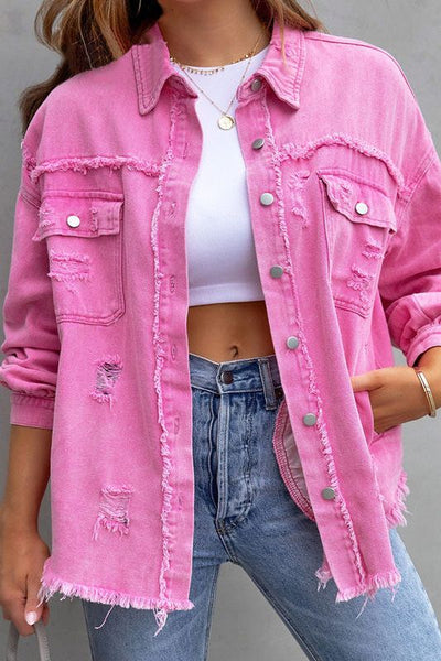 Distressed Denim Jacket