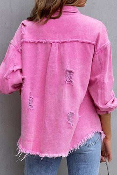 Distressed Denim Jacket