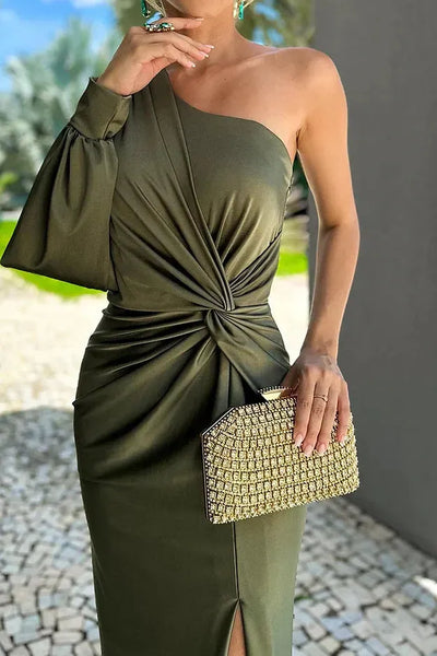 Aurora One-Shoulder Gown