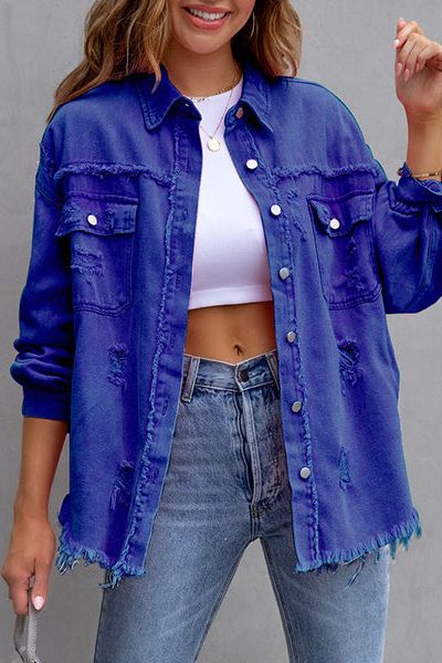 Distressed Denim Jacket