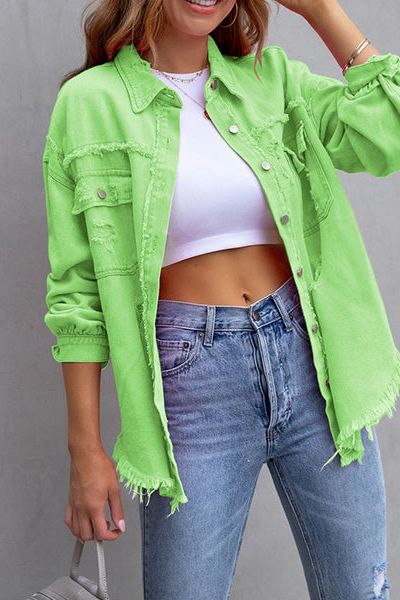 Distressed Denim Jacket