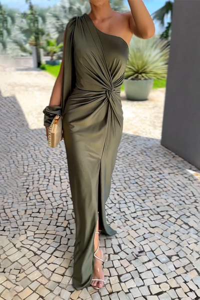 Aurora One-Shoulder Gown