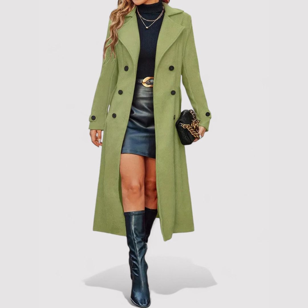 Double-Breasted Long Coat