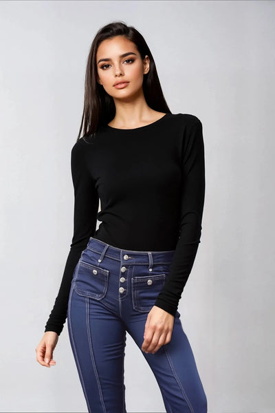 Patchwork Flared Jeans