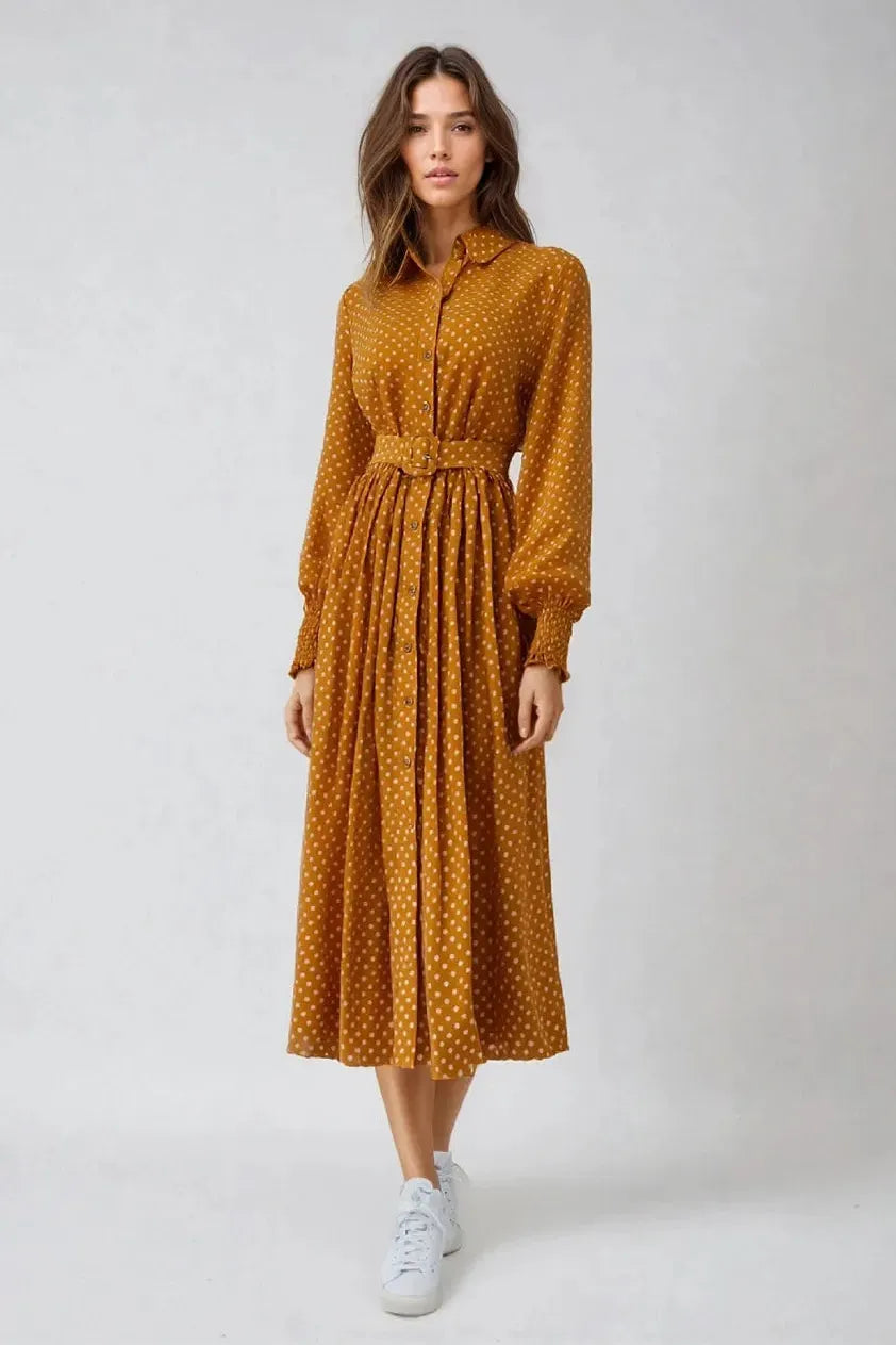 Button-Down Midi Dress