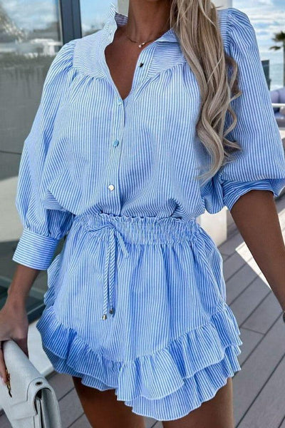 Petal Flow Shirt Dress