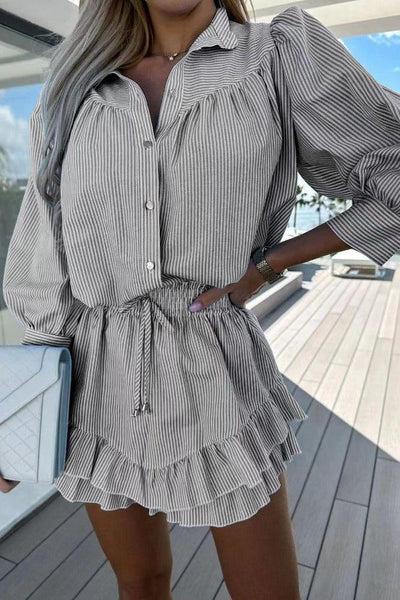 Petal Flow Shirt Dress