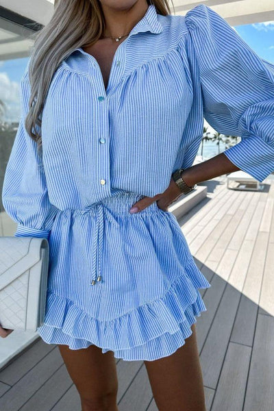 Petal Flow Shirt Dress