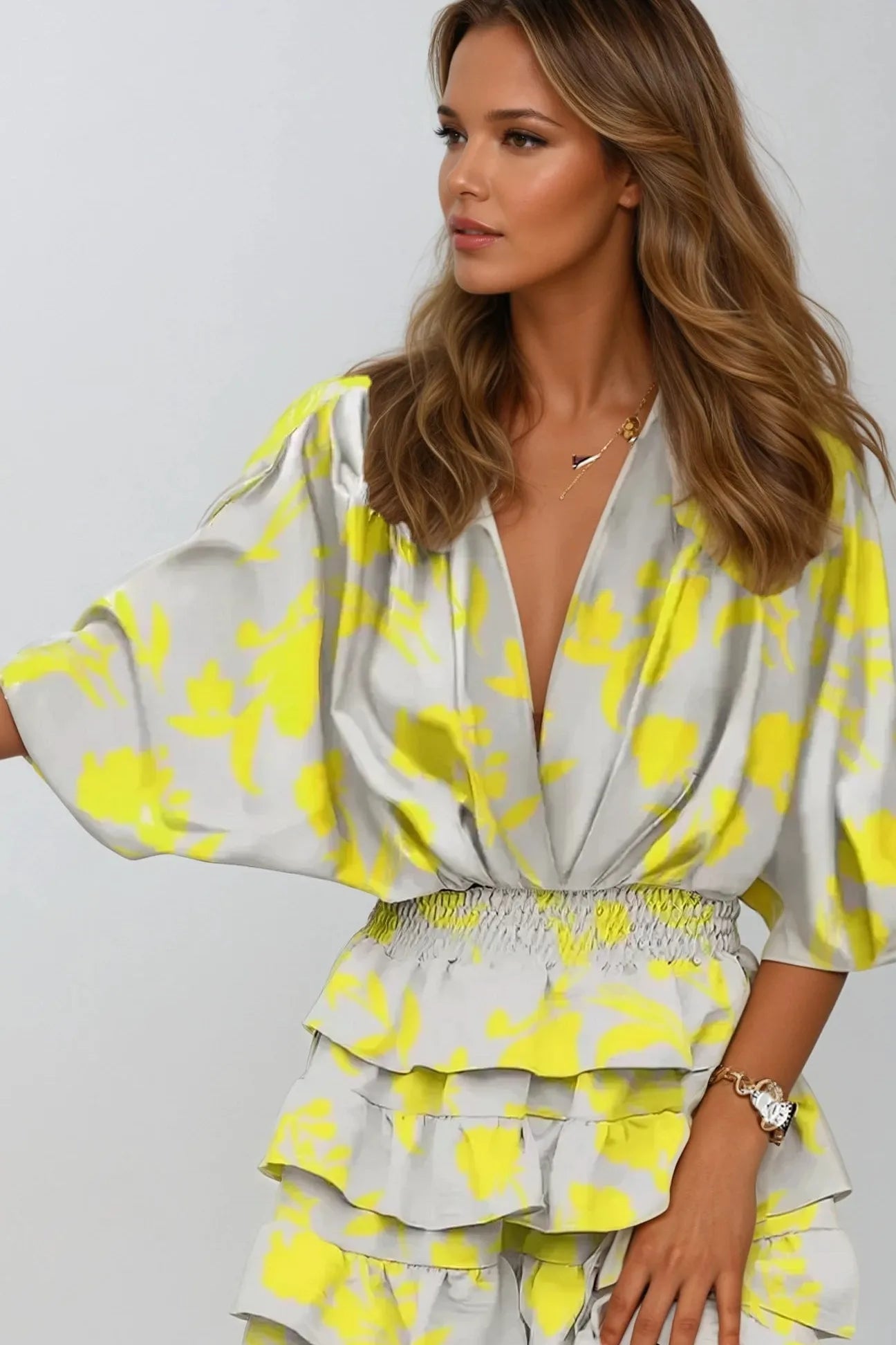 Ruffle Tiered Mini Dress