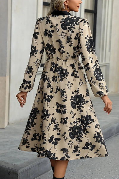 A-Line Bow-Detail Midi Dress