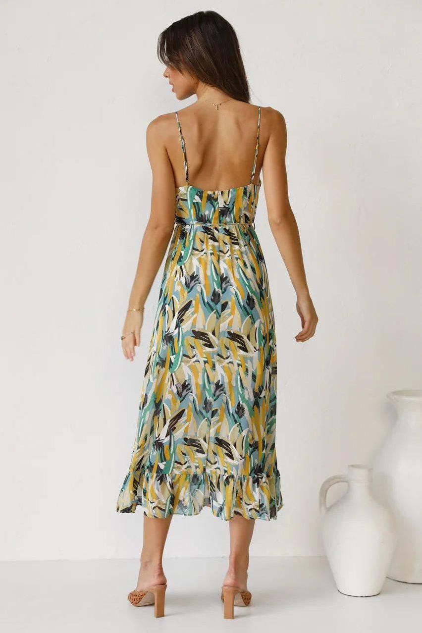 Flowy V-Neck Maxi Dress