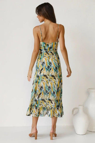 Flowy V-Neck Maxi Dress