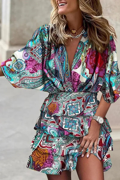 Ruffle Tiered Mini Dress