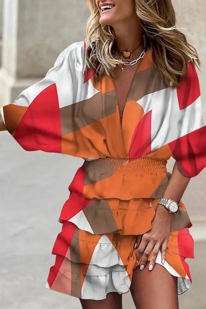 Ruffle Tiered Mini Dress