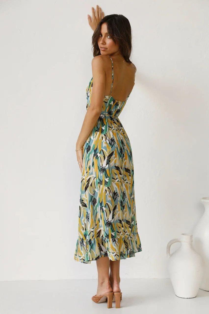 Flowy V-Neck Maxi Dress